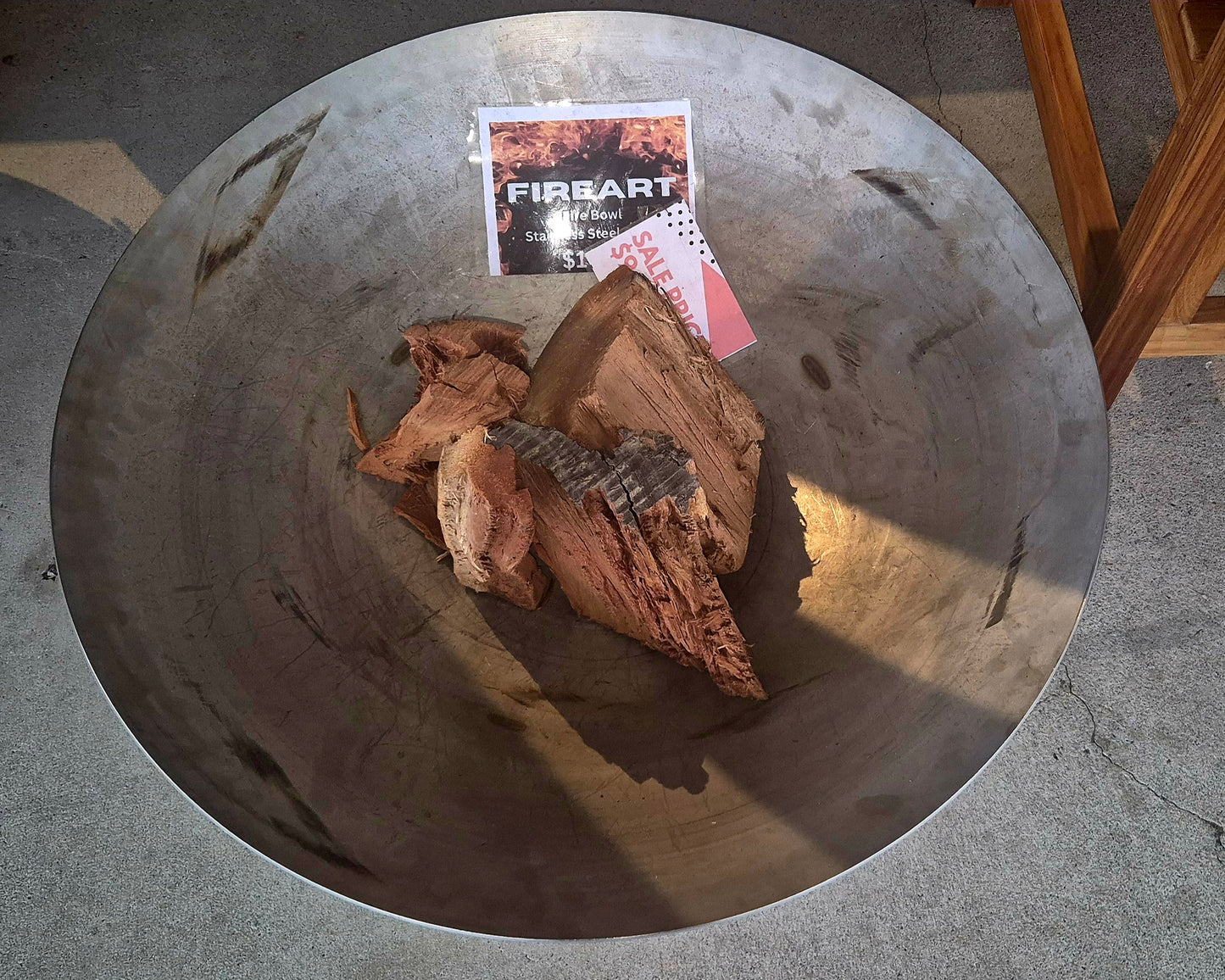 Fire Bowl Stainless 80cm, 4mm 304g - ON SALE, SAVE $150!!