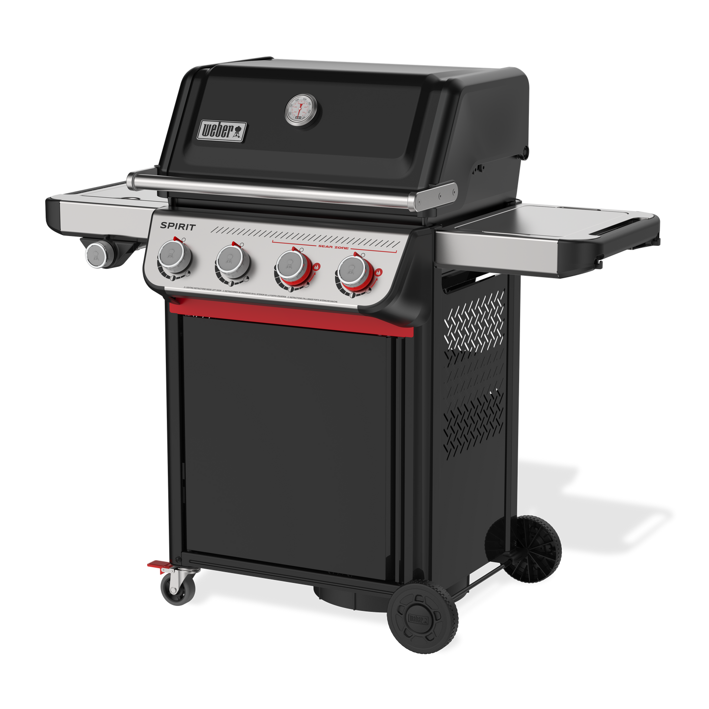 Spirit E-435 Black Barbeque LPG with side burner