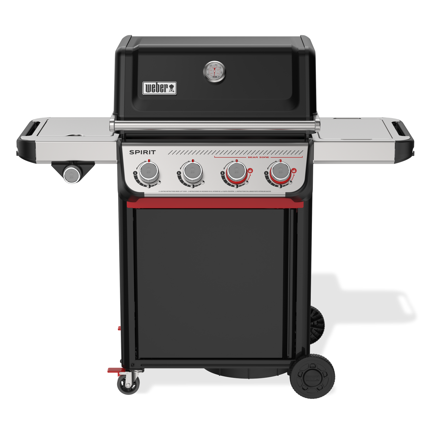 Spirit E-435 Black Barbeque LPG with side burner