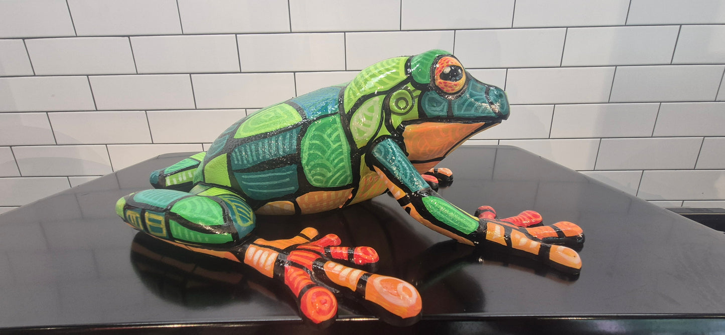 Frog Laying Large - Artwork