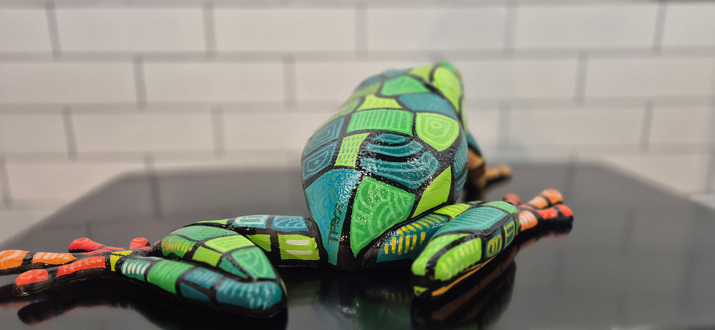 Frog Laying Small - Artwork