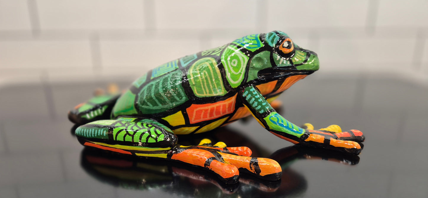 Frog Laying Small - Artwork