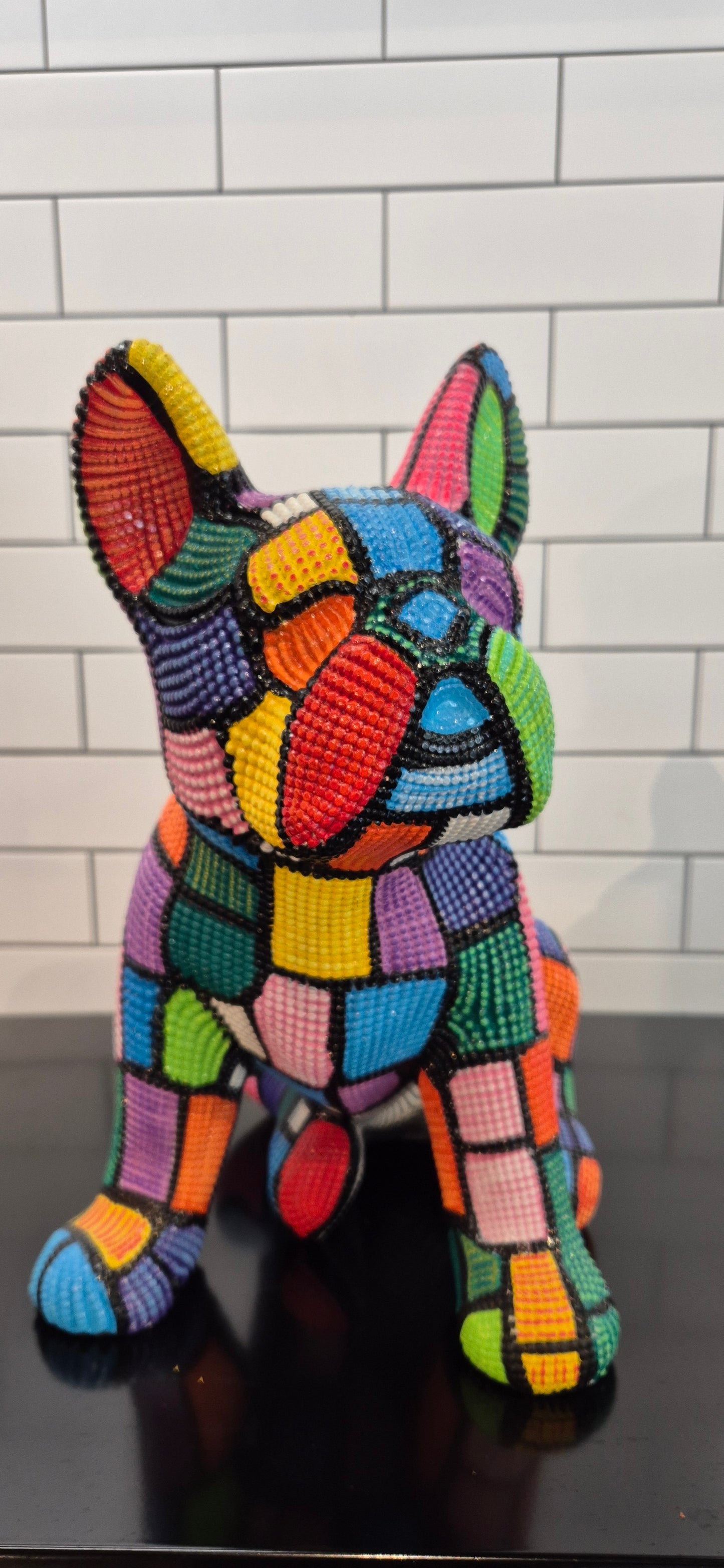 French Bulldog Textured Artwork