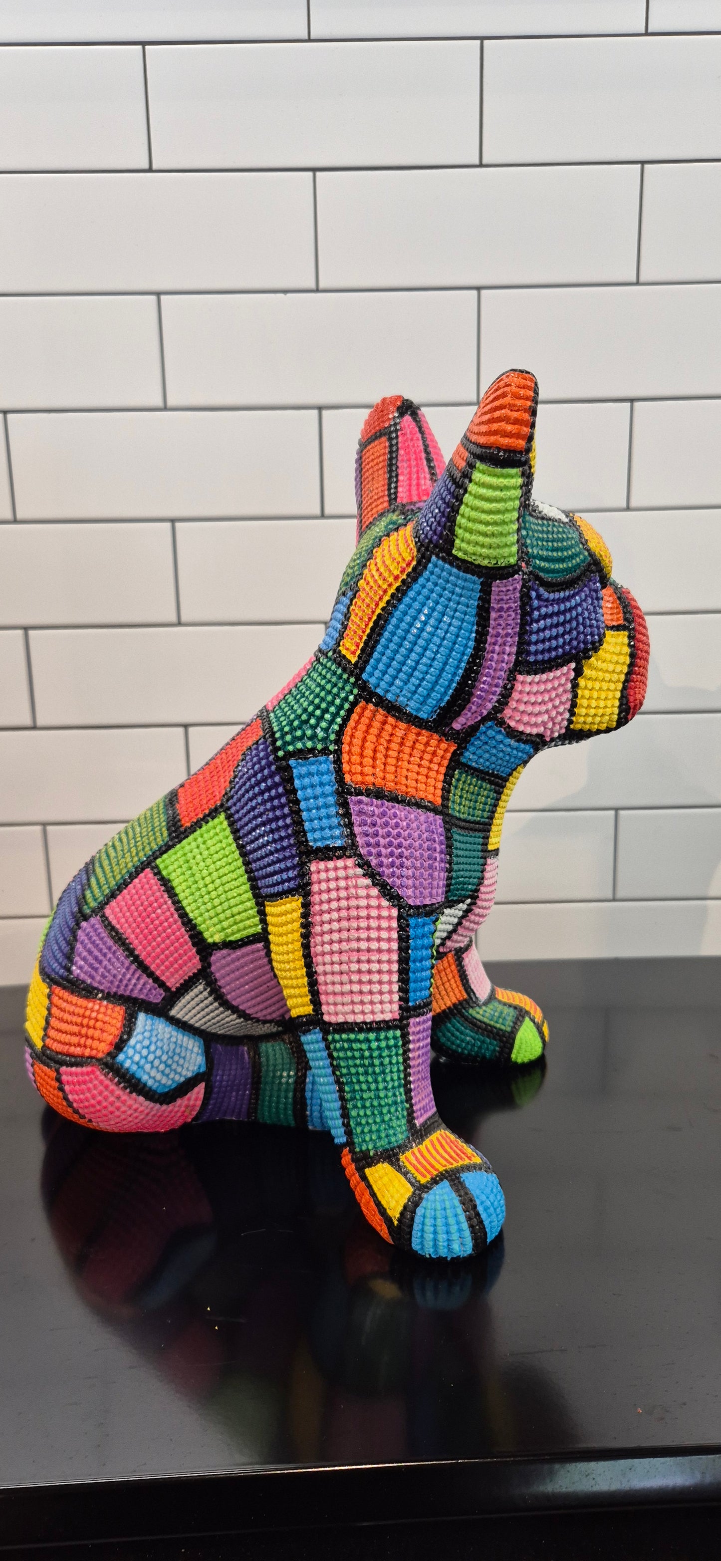 French Bulldog Textured Artwork