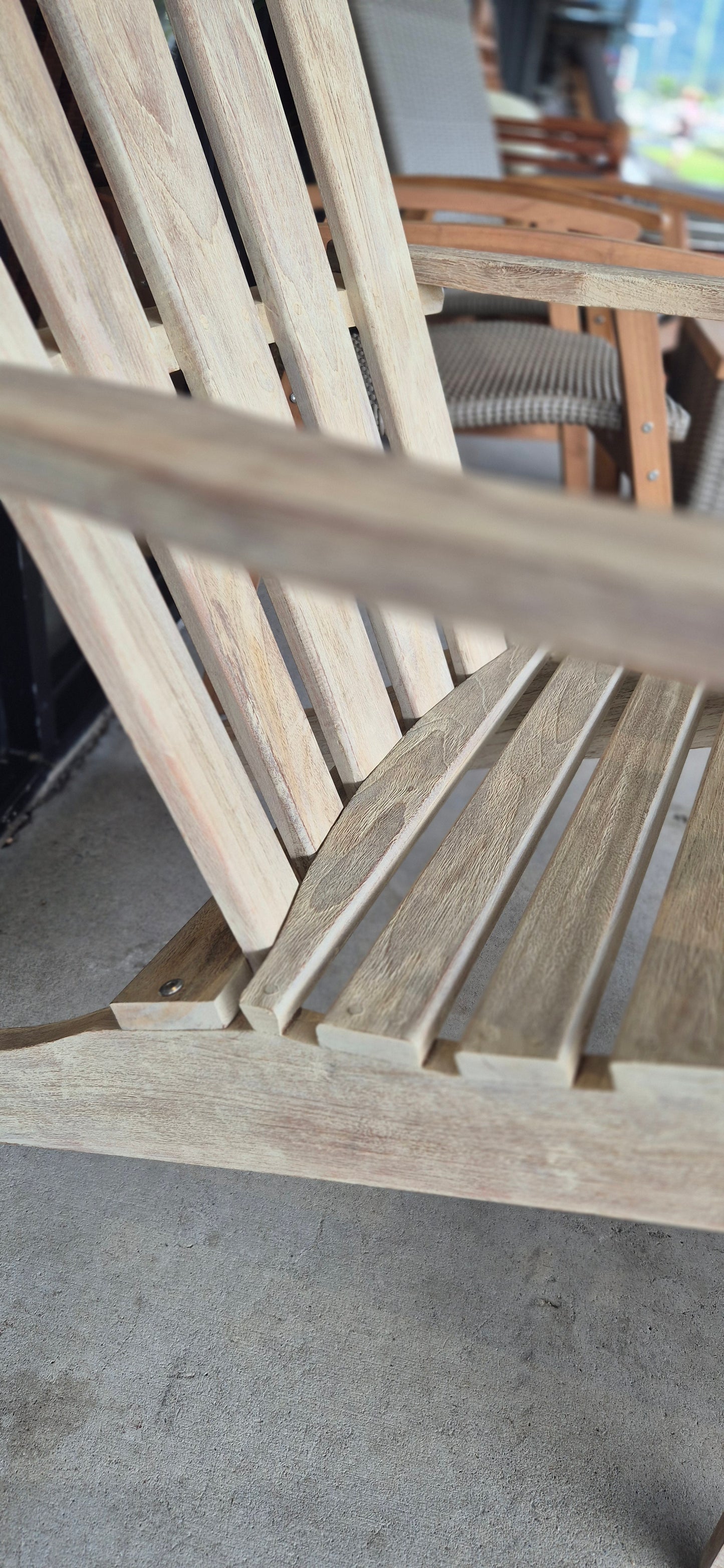 Adirondack Chair White with Stool - SALE