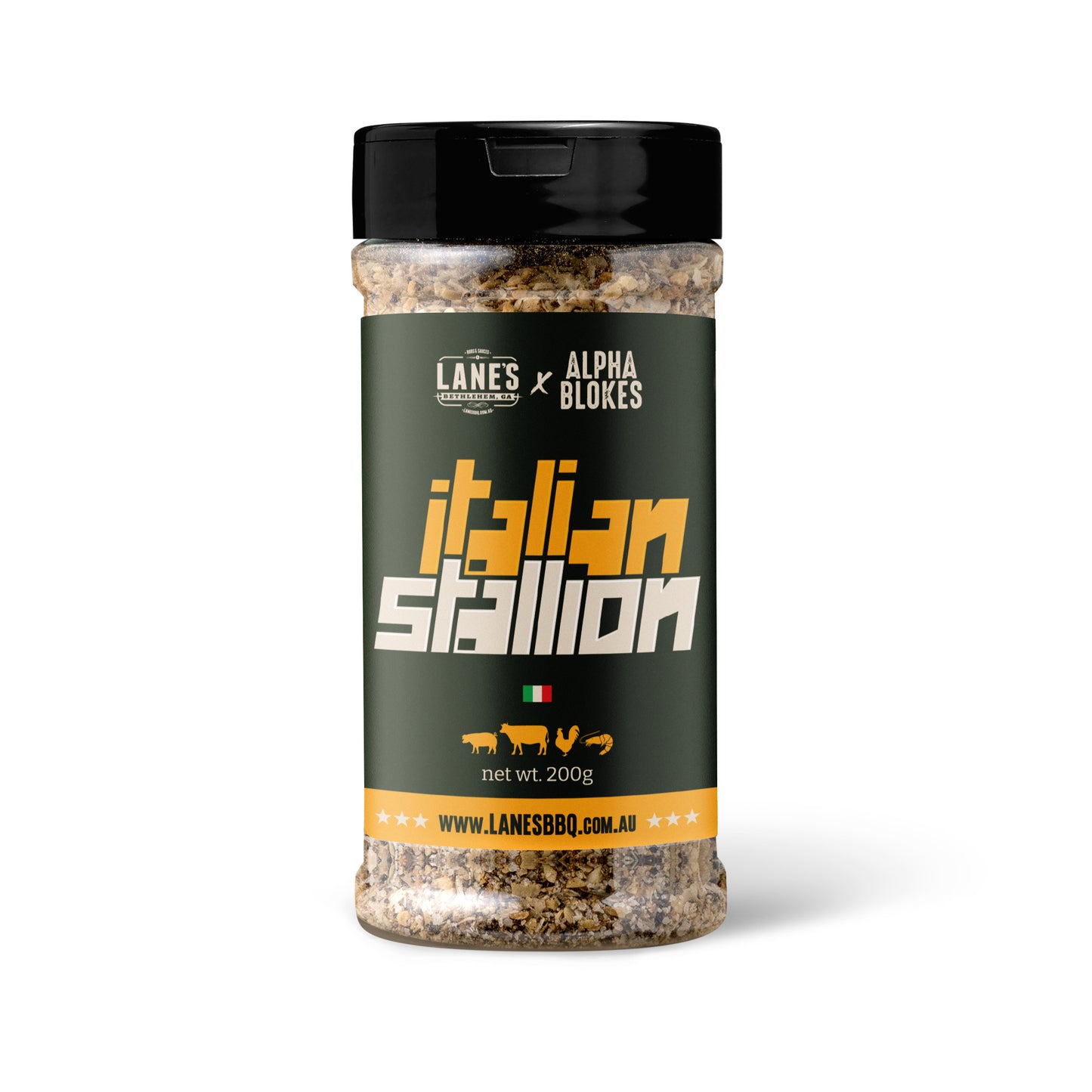 Lanes x Alpha Blokes Italian Stallion Pitmaster Rub 200g LIMITED RELEASE