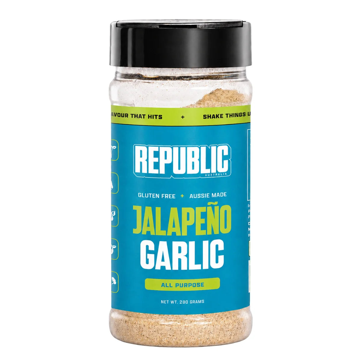 Republic Jalapeno Garlic Rub 280g
