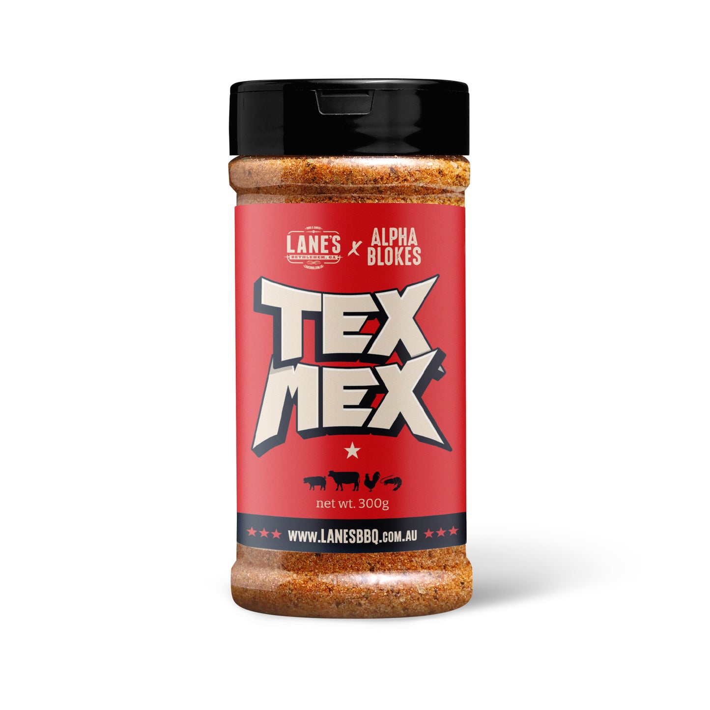 Lanes x Alpha Blokes Tex Mex Pitmaster Rub 200g LIMITED RELEASE