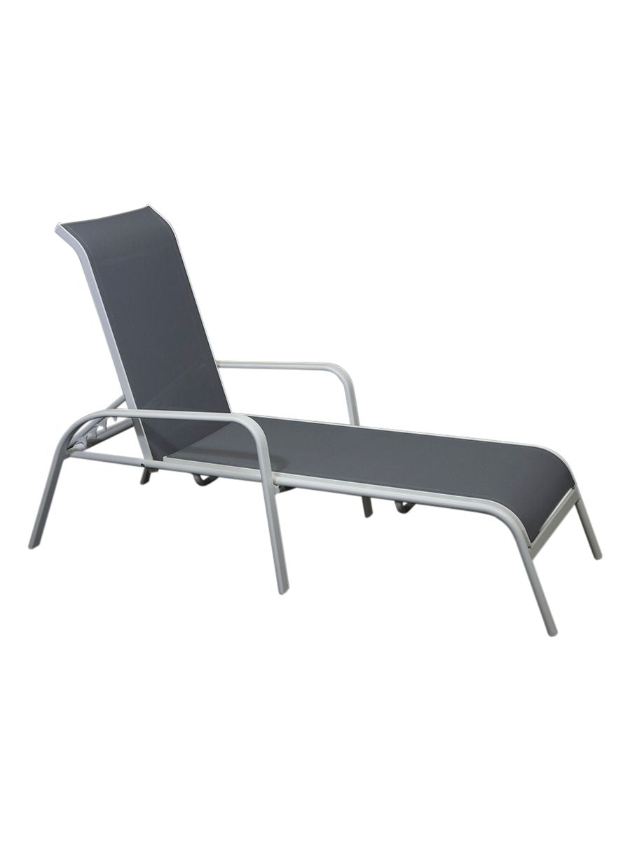 Bermuda Sunlounger White/Graphite