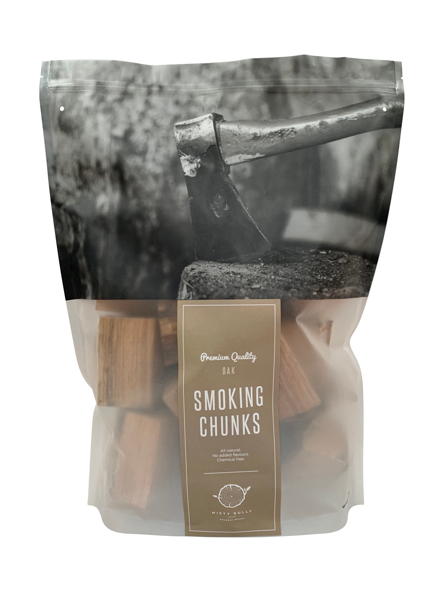 Misty Gully Oak Wood Chunks 2kg