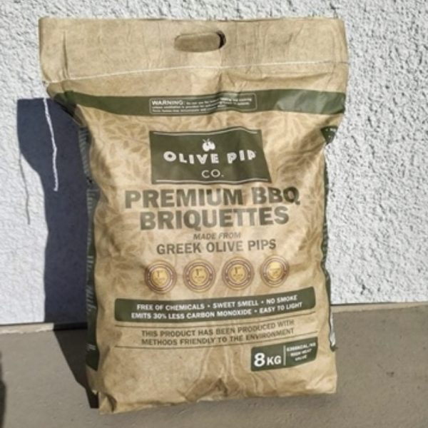 Olive Pip Premium BBQ Briquettes 8kg