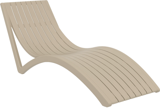 Siesta Slim Lounger Taupe