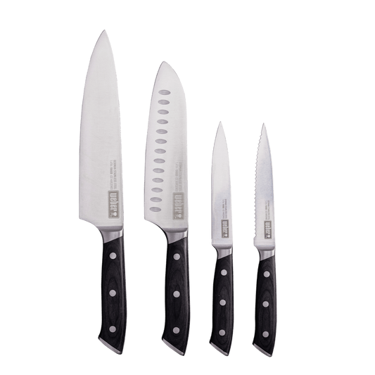 Everyday Set 4pc - Chef Santoku Utility Serrated Utility