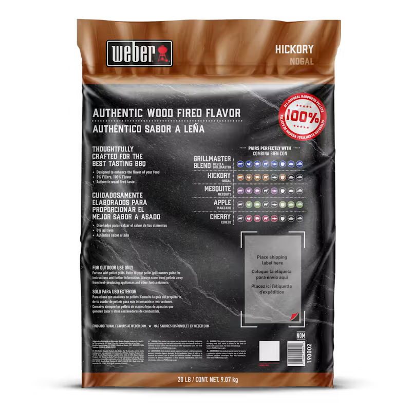 Hickory Wood Pellets - 9kg