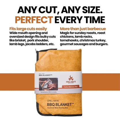 Grill Mate BBQ Blanket, Original Tan and Black