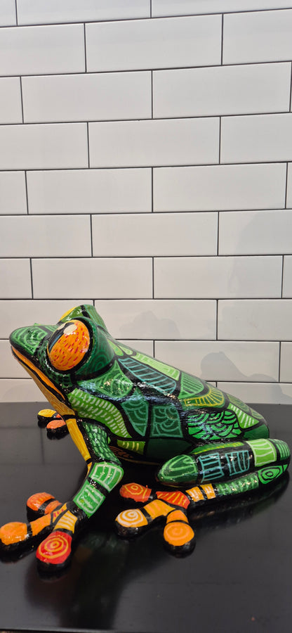 Frog Sitting Large -  Artwork