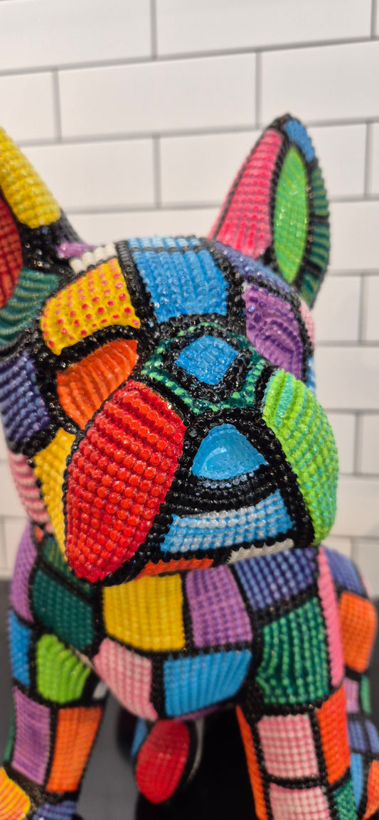 French Bulldog Textured Artwork