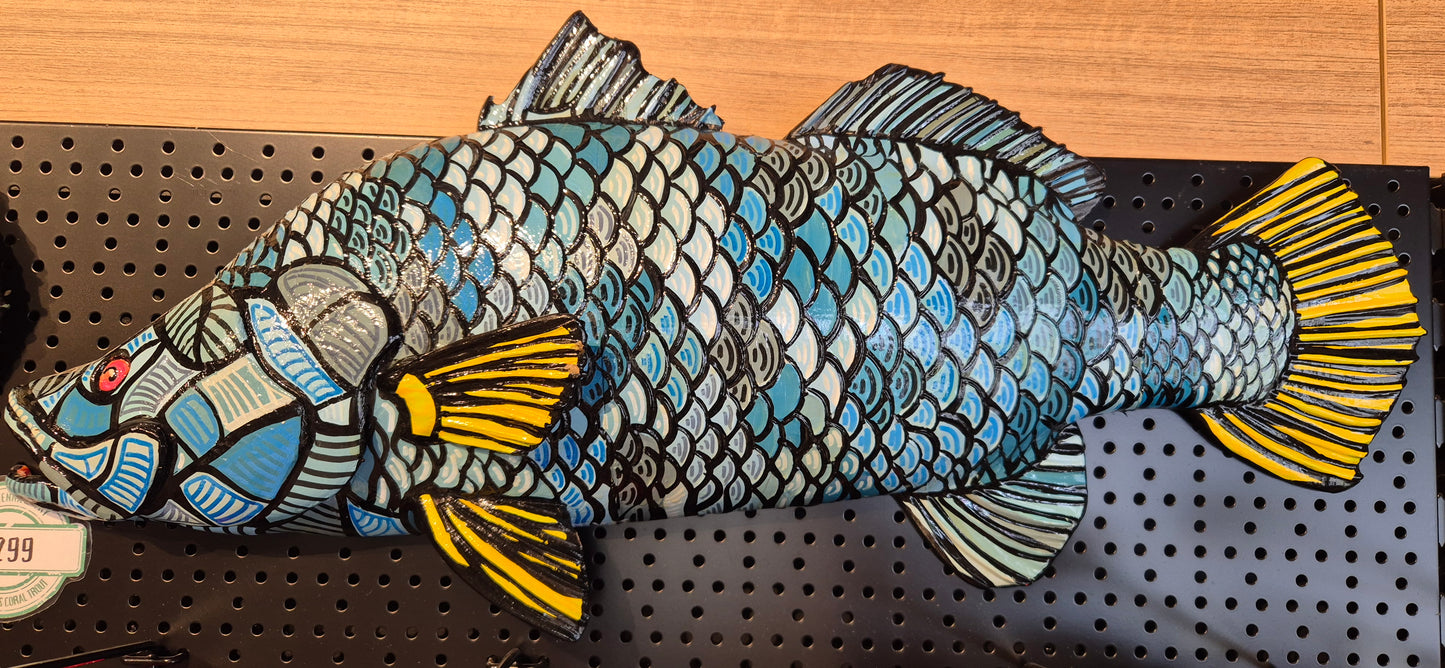 Barra and Coral Trout 70cm  Wall Mounted Artwork