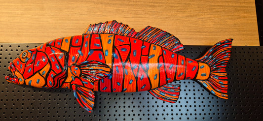 Barra and Coral Trout 70cm  Wall Mounted Artwork