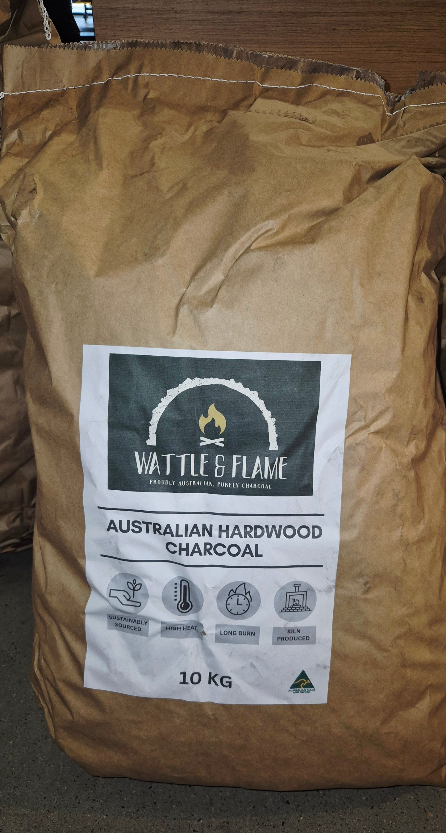 Wattle & Flame Australian Hardwood Charcoal 10kg