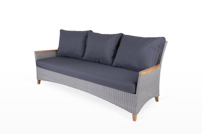Florence 3 seat Lounger: Grey  Cartenza Cushions