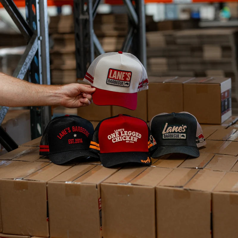 Lanes Trucker Hats - Red/White, Black, Green/White