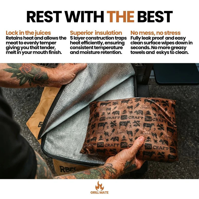 Grill Mate BBQ Blanket, Original Tan and Black