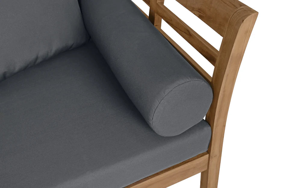 East India Teak Daybed with cushions  - Dove