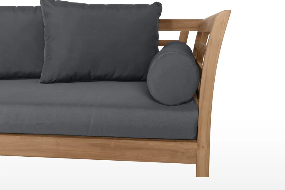 East India Teak Daybed with cushions  - Dove