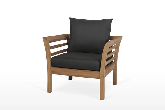 East India Teak Daybed Chair with cushions  - Dove