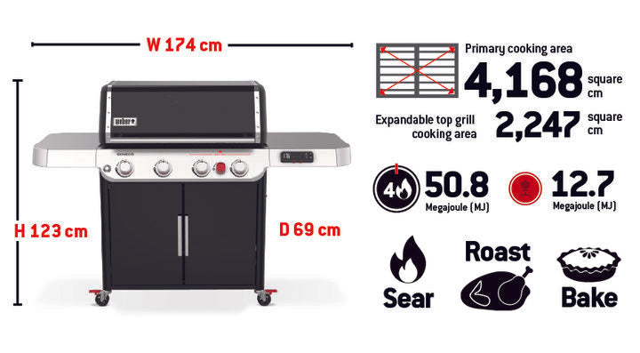 Genesis EX-425S Smart Gas Barbecue LPG ***ON SALE 15% OFF***