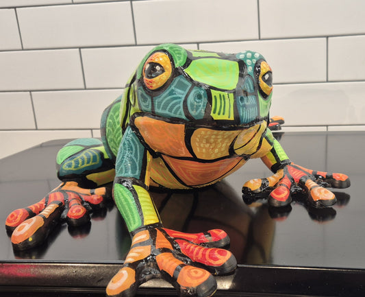 Frog Laying Large -  Artwork