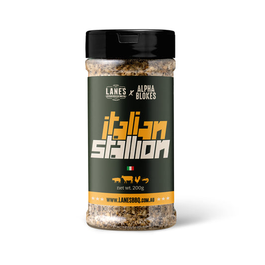 Lanes x Alpha Blokes Italian Stallion Pitmaster Rub 200g LIMITED RELEASE
