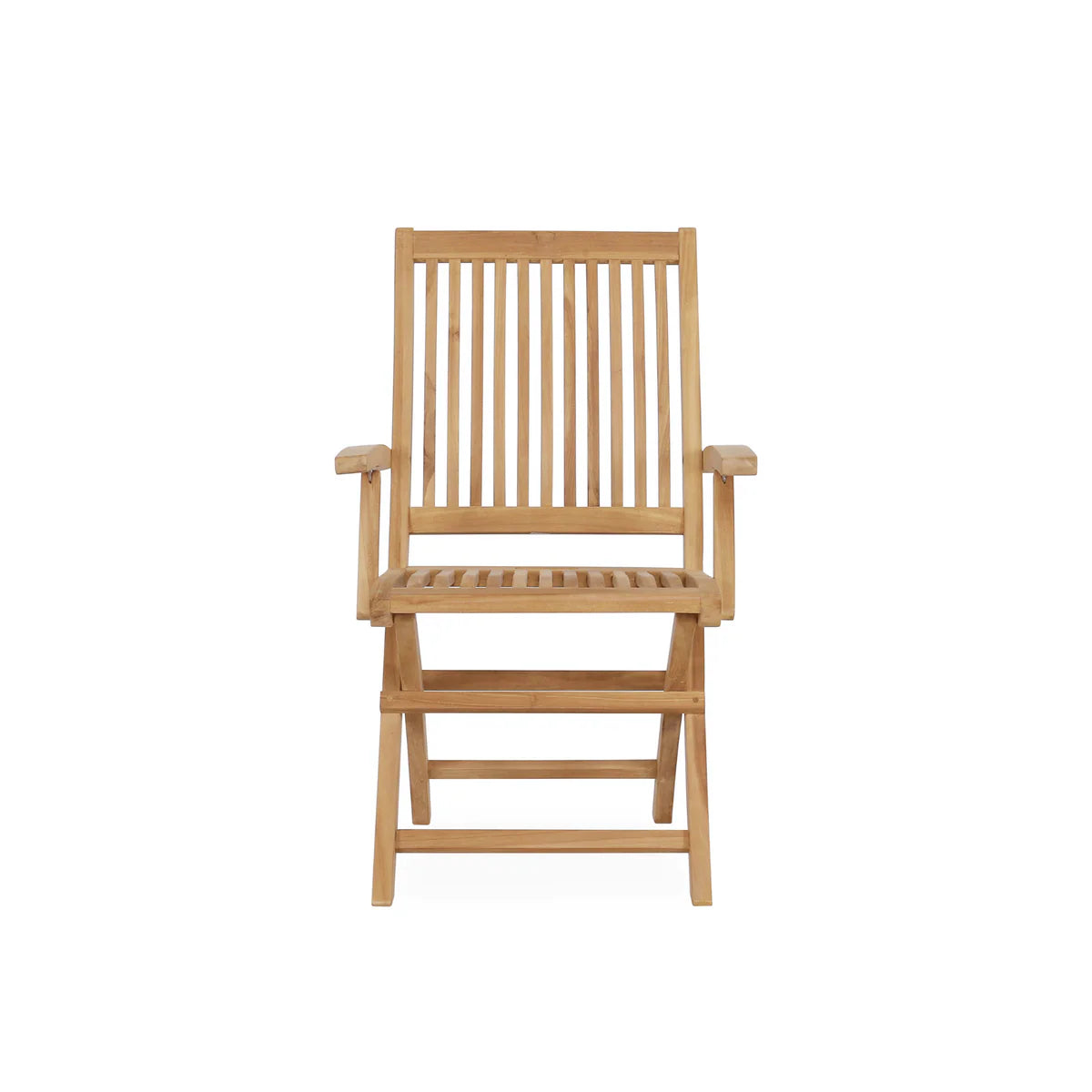 East India Teak - Madeira Folding Chair with Arms