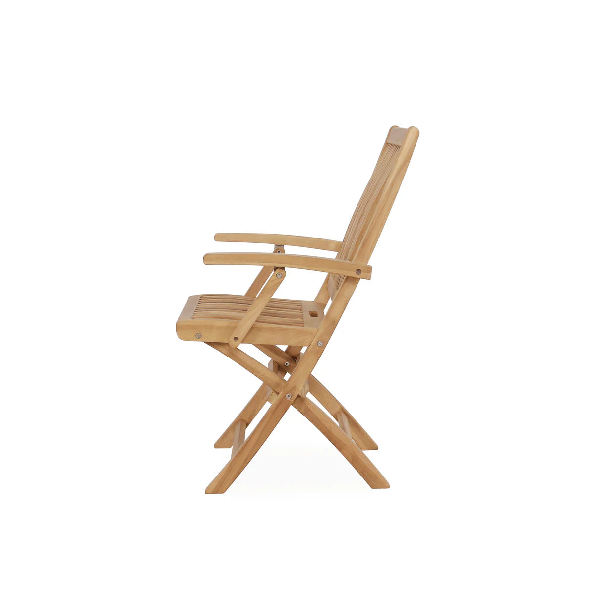 East India Teak - Madeira Folding Chair with Arms
