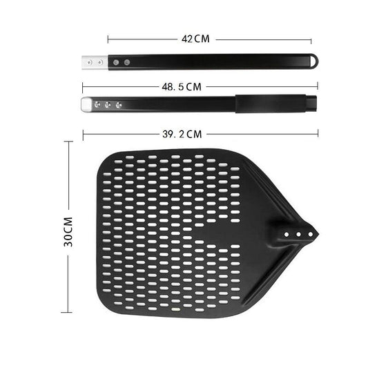 Outdoor Magic Aluminum Pizza Peel Black