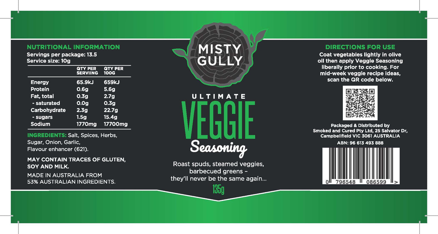 Misty Gully Ultimate Veggie Seasoning