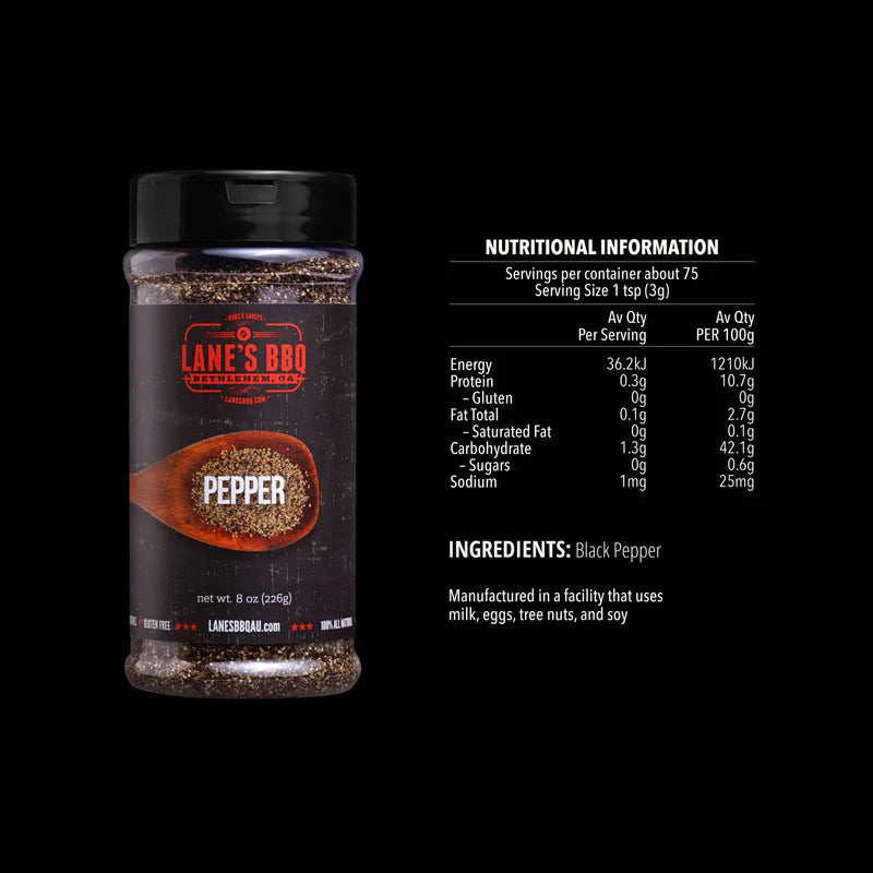 Lane's Black Pepper (16 mesh)