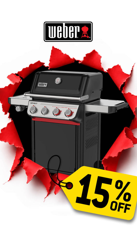 Spirit E-435 Black Barbeque LPG with side burner