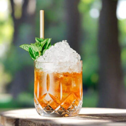 D-Still Cut Crystal Rock Glasses 380ml