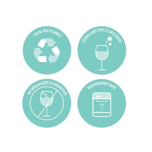 D-Still Cut Crystal Rock Glasses 380ml