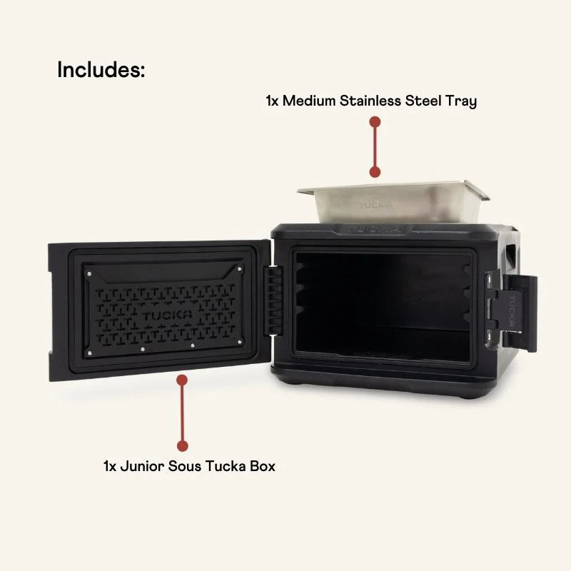 Tucka Box - Junior Sous, Black or Light Grey