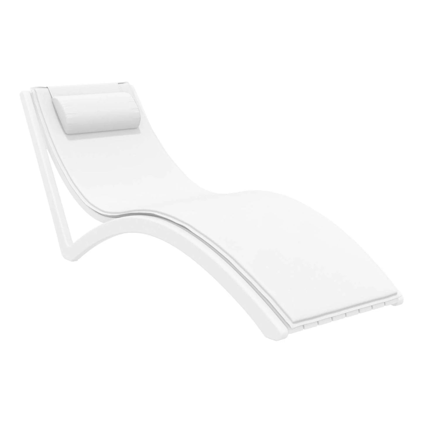 Siesta Slim Sun Lounger - White