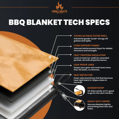 Grill Mate BBQ Blanket, Original Tan and Black