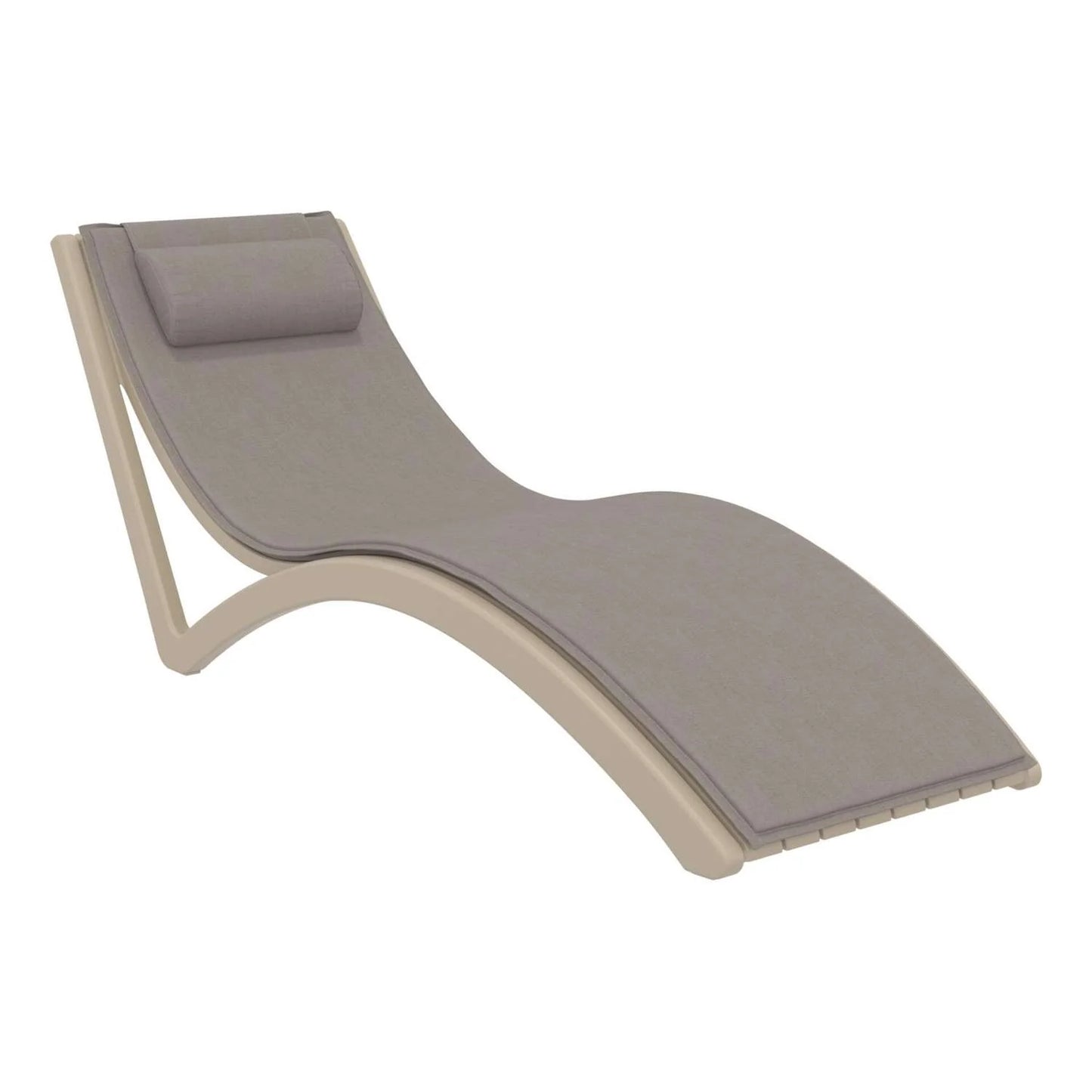 Siesta Slim Lounger Taupe